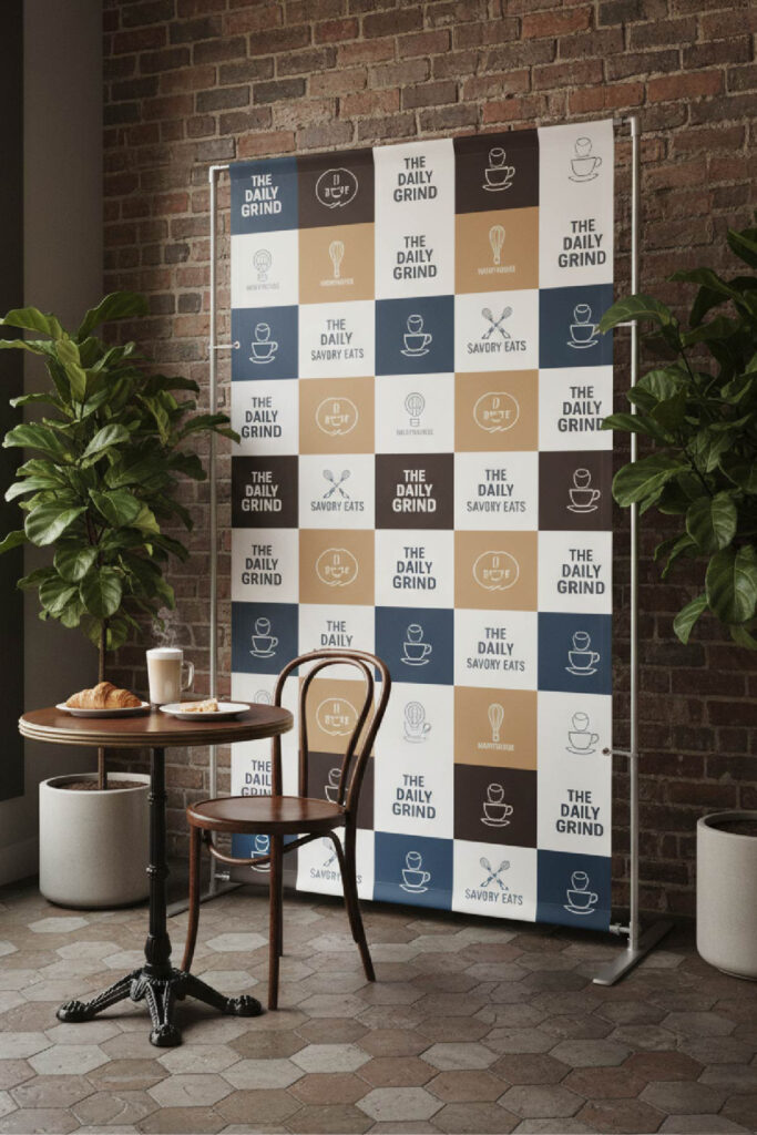 Step & repeat banner in Chicago by SignFreaks, ideal for corporate or event branding.